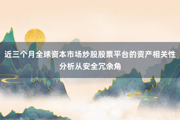 近三个月全球资本市场炒股股票平台的资产相关性分析从安全冗余角